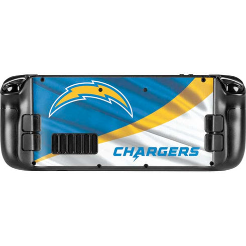 NFL Los Angeles Chargers Steam Deck Handheld Gaming Computer Skin